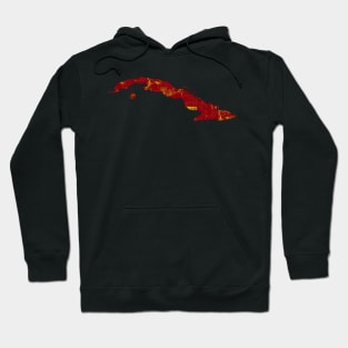 Map of Cuba Hoodie